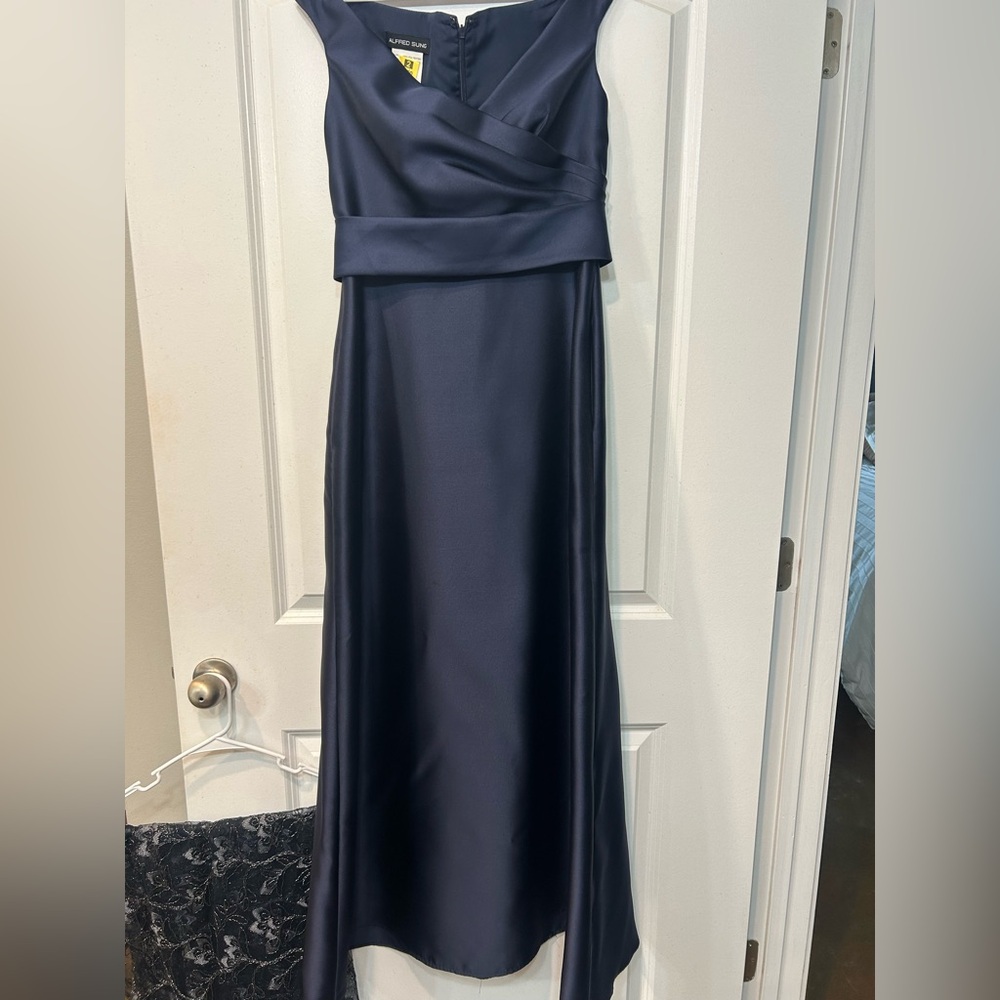 Elegant Navy Blue Women's Dress